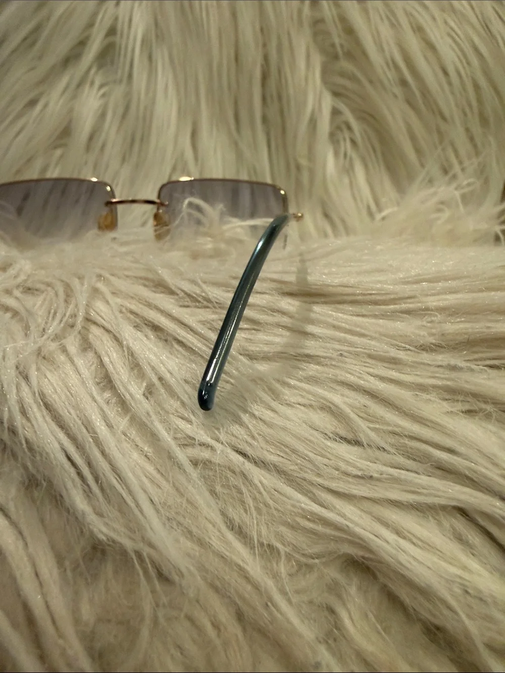 Vintage Gucci Gold Frame Gray Gradient Lens Men's Sunglasses